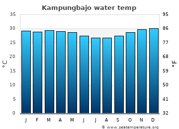 Kampungbajo average sea sea_temperature chart