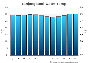 Tanjungbumi average water temp