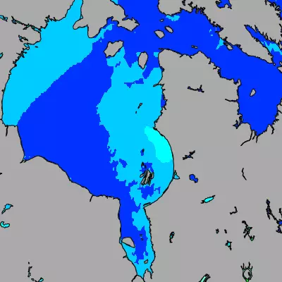 Hudson Bay temperature map