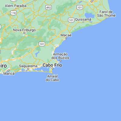 Map showing location of Armação de Búzios (-22.746940, -41.881670)