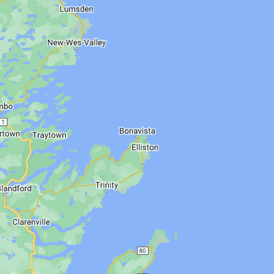 Map showing location of Bonavista (48.649890, -53.114740)