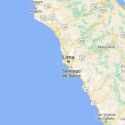 Map showing location of Callao (-12.066670, -77.150000)