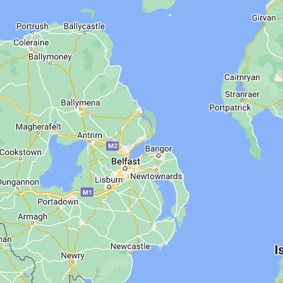Map showing location of Carrickfergus (54.715800, -5.805800)