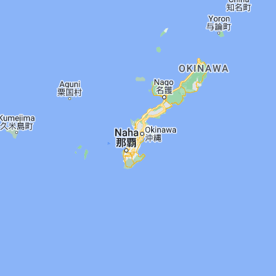 Map showing location of Chatan (26.309440, 127.770280)