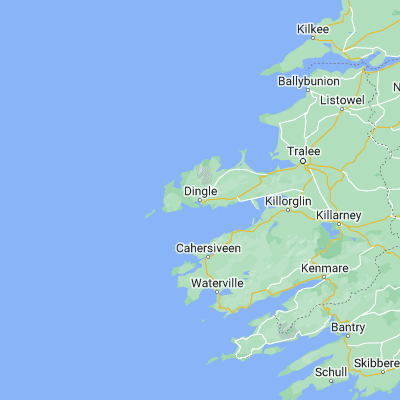 Map showing location of Dingle (52.140830, -10.268890)