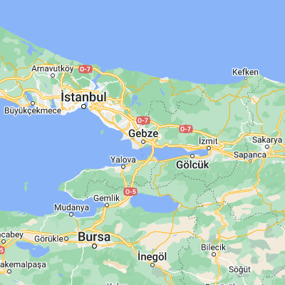 Map showing location of Gebze (40.802760, 29.430680)