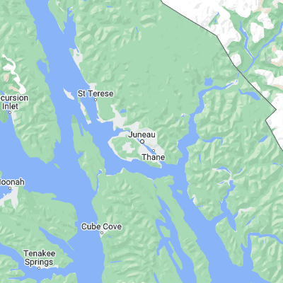 Map showing location of Juneau (58.301940, -134.419720)