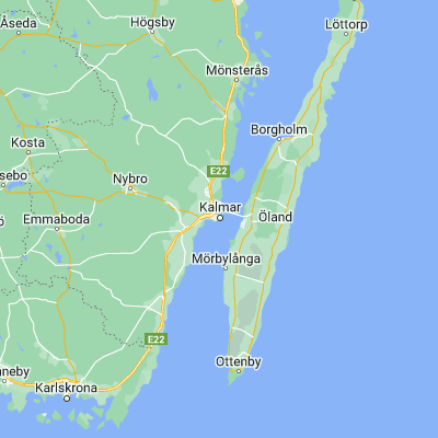 Map showing location of Kalmar (56.661570, 16.361630)