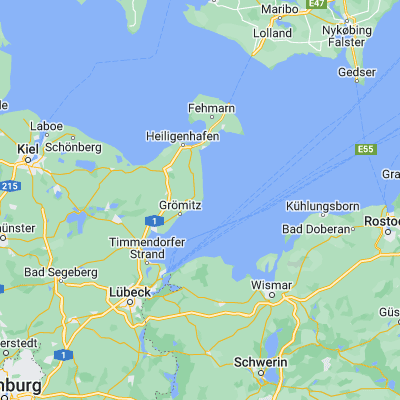 Map showing location of Kellenhusen (54.193380, 11.061650)