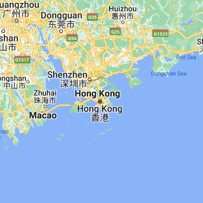 Map showing location of Kowloon (22.316670, 114.183330)