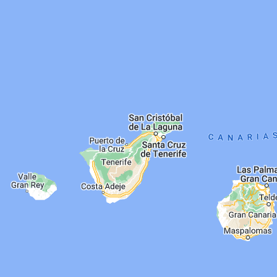 Map showing location of La Matanza de Acentejo (28.452420, -16.447200)