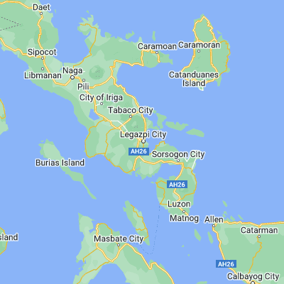 Map showing location of Legaspi (13.137220, 123.734440)