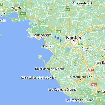 Map showing location of Les Moutiers-en-Retz (47.063750, -1.999000)