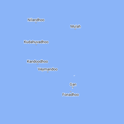 Map showing location of Madifushi (2.355820, 73.354730)