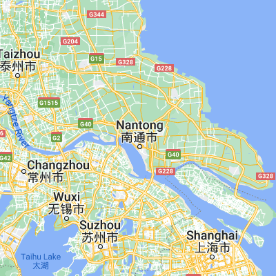 Map showing location of Nantong (32.030280, 120.874720)