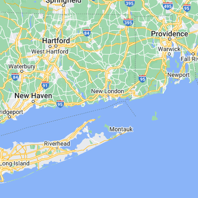Map showing location of Niantic (41.325380, -72.193130)