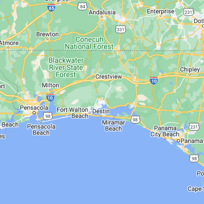 Map showing location of Niceville (30.516860, -86.482170)