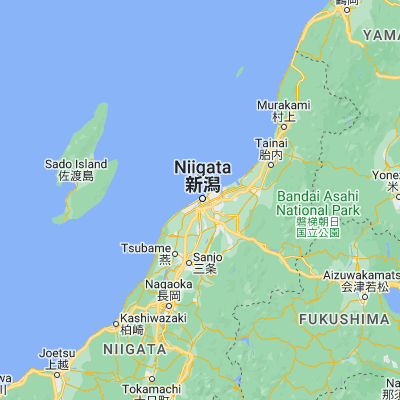 Map showing location of Niigata (37.902220, 139.023610)