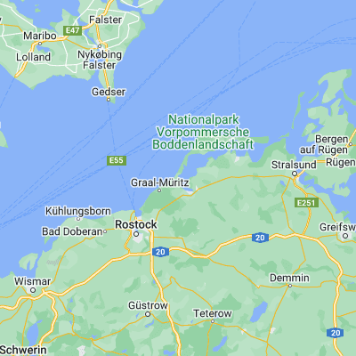 Map showing location of Ostseebad Dierhagen (54.292430, 12.357990)