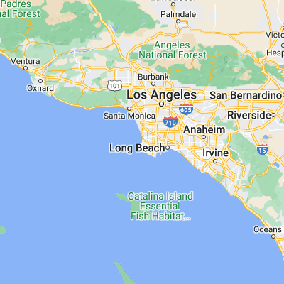 Map showing location of Palos Verdes Estates (33.800570, -118.390070)