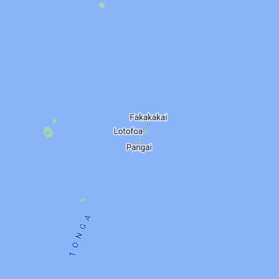 Map showing location of Pangai (-19.800000, -174.350000)