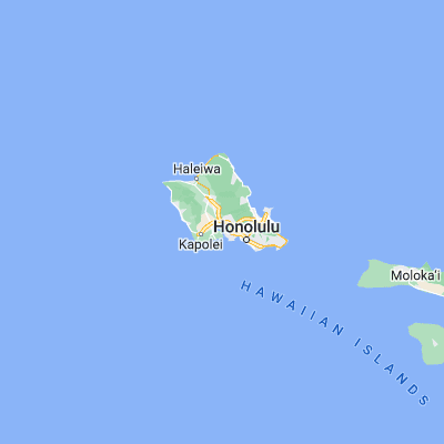 Map showing location of Pearl City (21.397220, -157.973330)