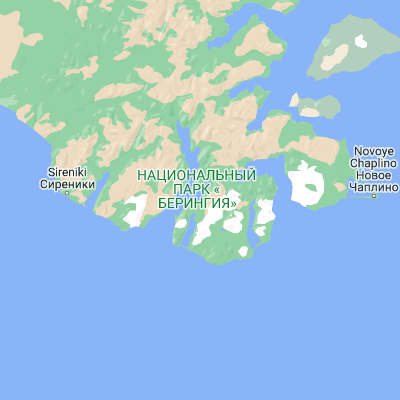 Map showing location of Provideniya (64.399290, -173.217320)