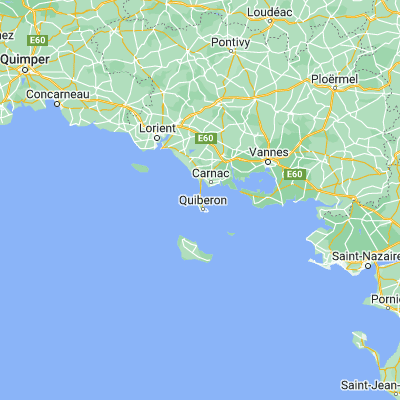 Map showing location of Saint-Pierre-Quiberon (47.520610, -3.130840)