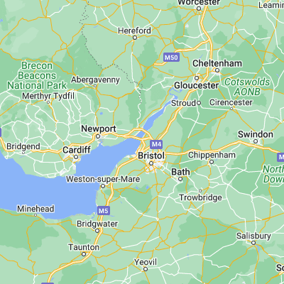 Map showing location of Severn Beach (51.560360, -2.662790)