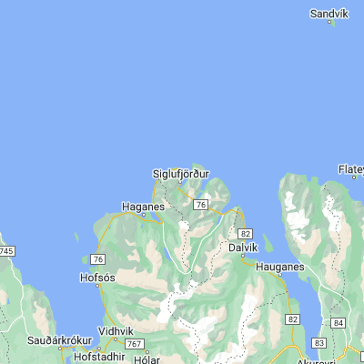 Map showing location of Siglufjörður (66.151340, -18.905120)