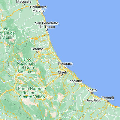 Map showing location of Silvi Marina (42.548840, 14.120780)