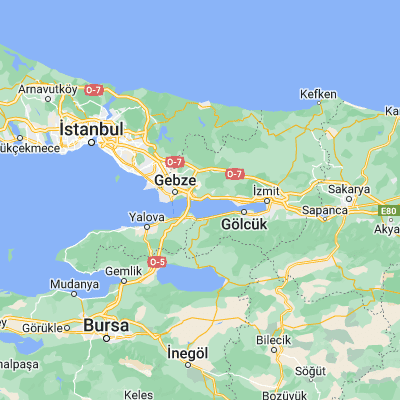 Map showing location of Tavşancıl (40.770830, 29.571940)