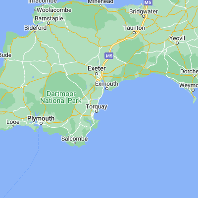 Map showing location of Teignmouth (50.547680, -3.496370)