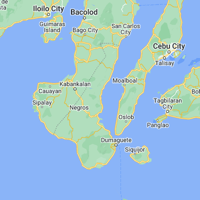 Map showing location of Tiguib (9.800800, 123.135200)