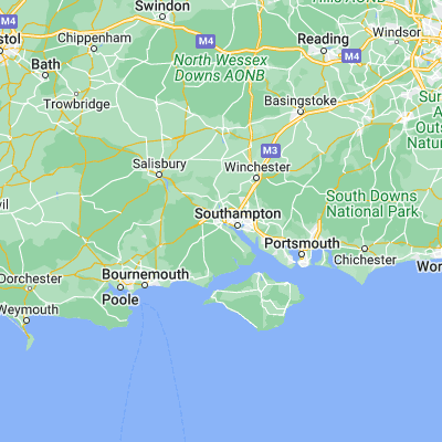 Map showing location of Totton (50.918770, -1.490370)