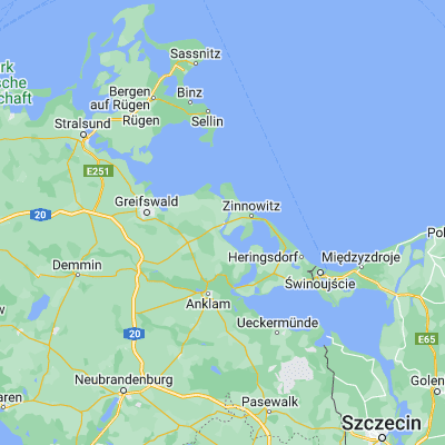 Map showing location of Wolgast (54.052750, 13.772010)
