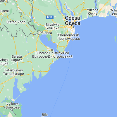 Map showing location of Zatoka (46.072510, 30.465380)