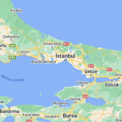 Map showing location of Zeytinburnu (40.994410, 28.904170)