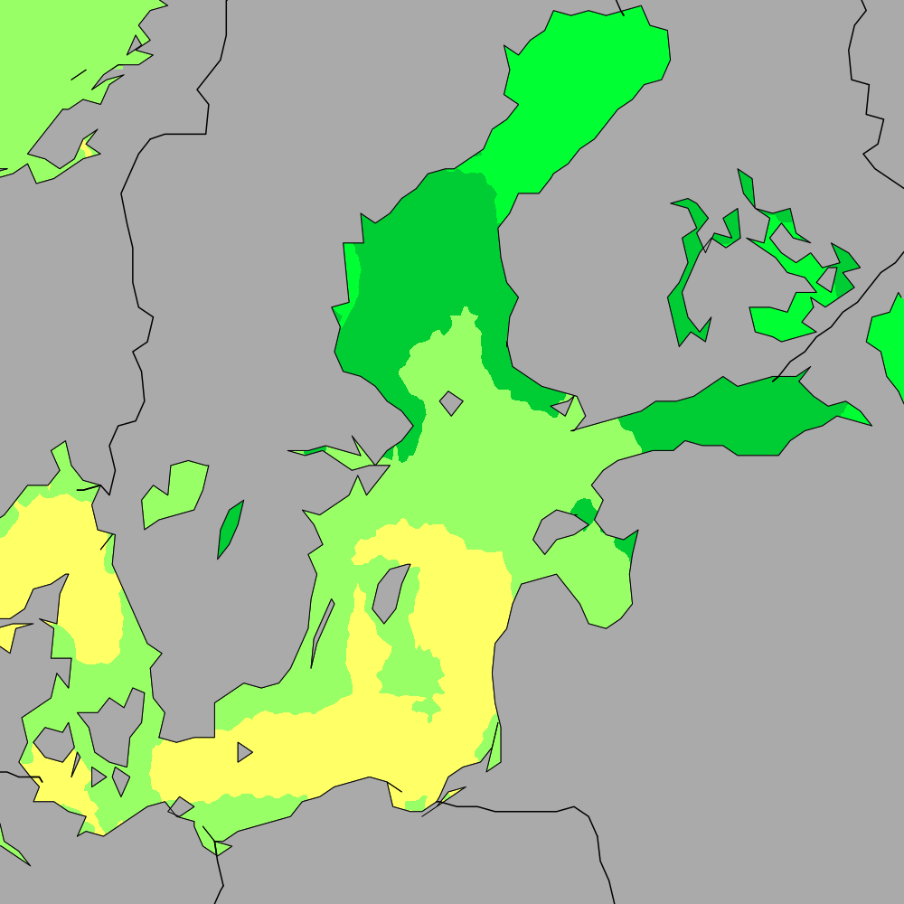 Baltic Sea Sea Temperature and Map