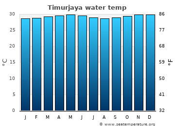 Timurjaya average water temp