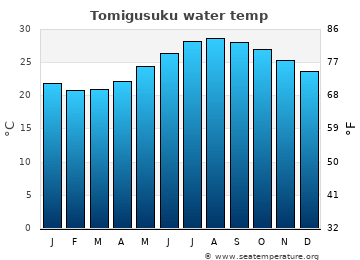 Tomigusuku average water temp