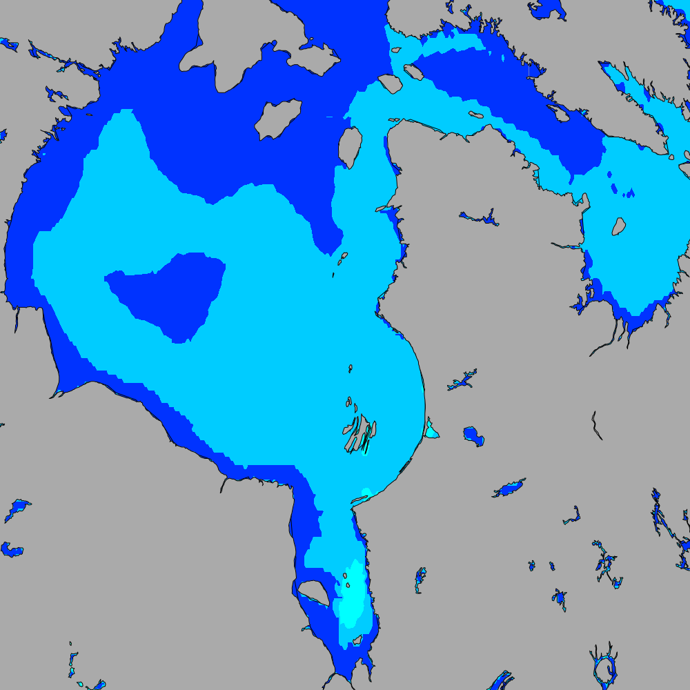 Hudson Bay Sea Temperature and Map