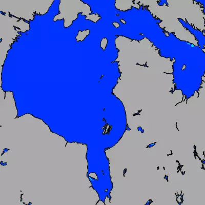 Hudson Bay temperature map