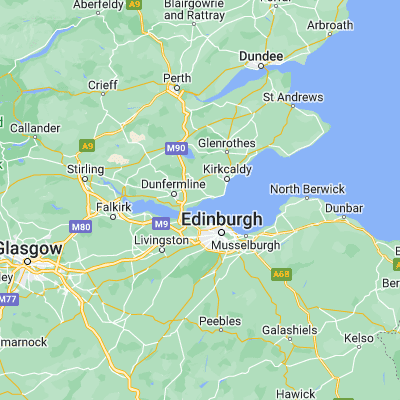 Map showing location of Aberdour (56.050000, -3.300000)