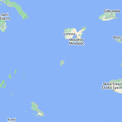 Map showing location of Ágios Efstrátios (39.538890, 24.991670)