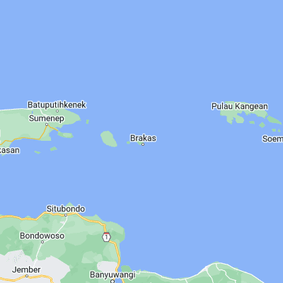 Map showing location of Alasmalang (-7.139000, 114.589500)