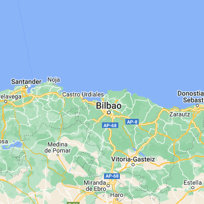 Map showing location of Algorta (43.349270, -3.009400)