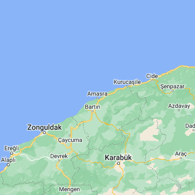 Map showing location of Amasra (41.746330, 32.386330)