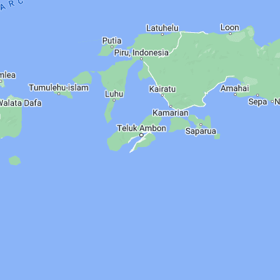 Map showing location of Ambon (-3.695430, 128.181400)