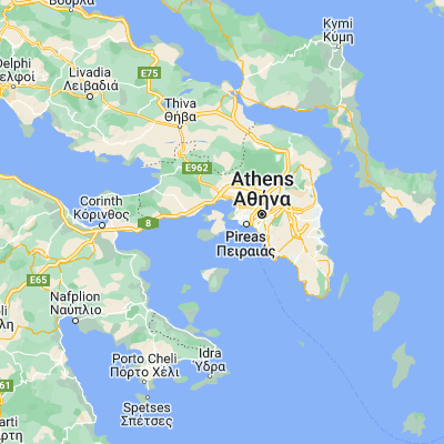 Map showing location of Ampelákia (37.949020, 23.524450)